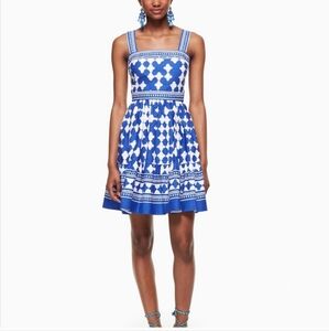 NWOT Kate Spade Lantern Poplin Flounce Dress